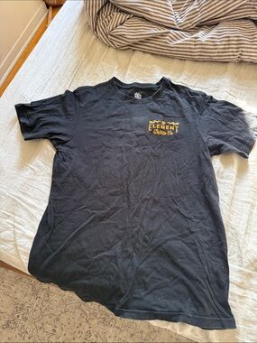 Element Black T-Shirt with Yellow Chest Logo